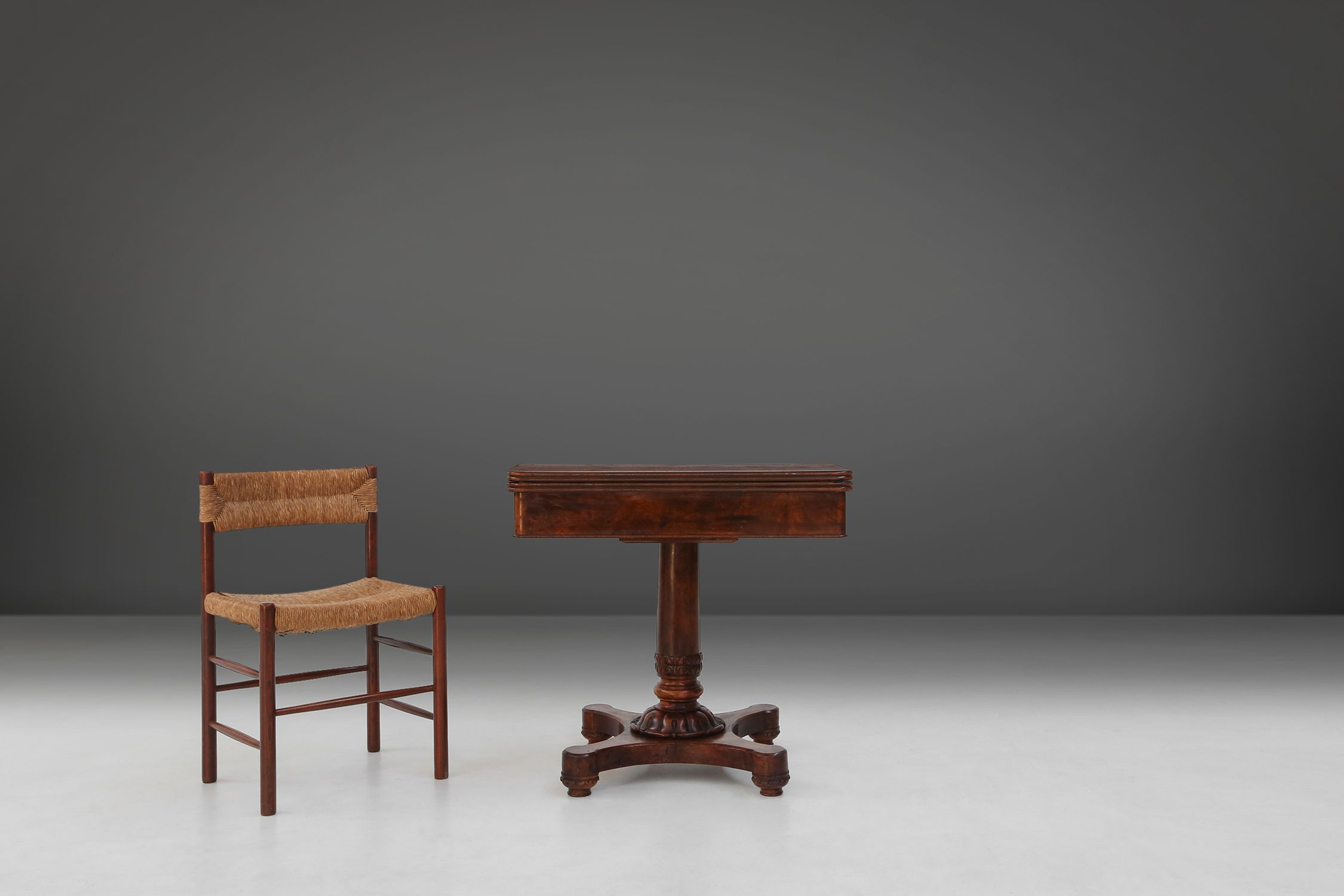 Victorian burl wood Folding Card Console Table, UK 19th Centurythumbnail